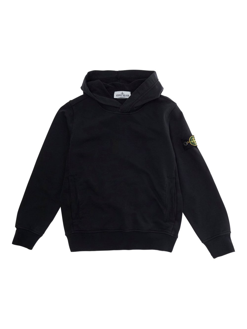 Felpa nera per bambino 66100014S0040 V0029 Stone Island Kids 