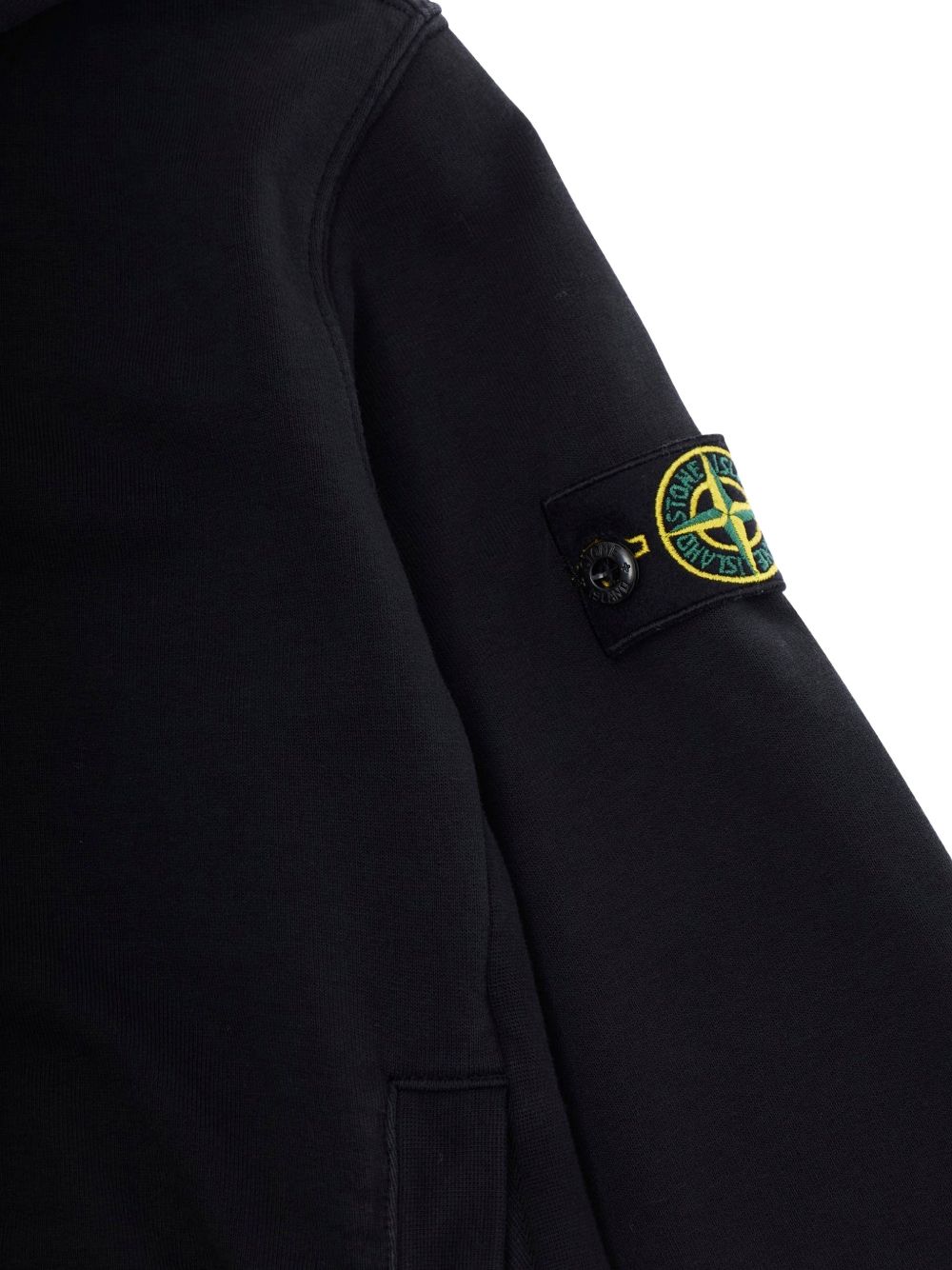 Felpa nera per bambino 66100014S0040 V0029 Stone Island Kids 