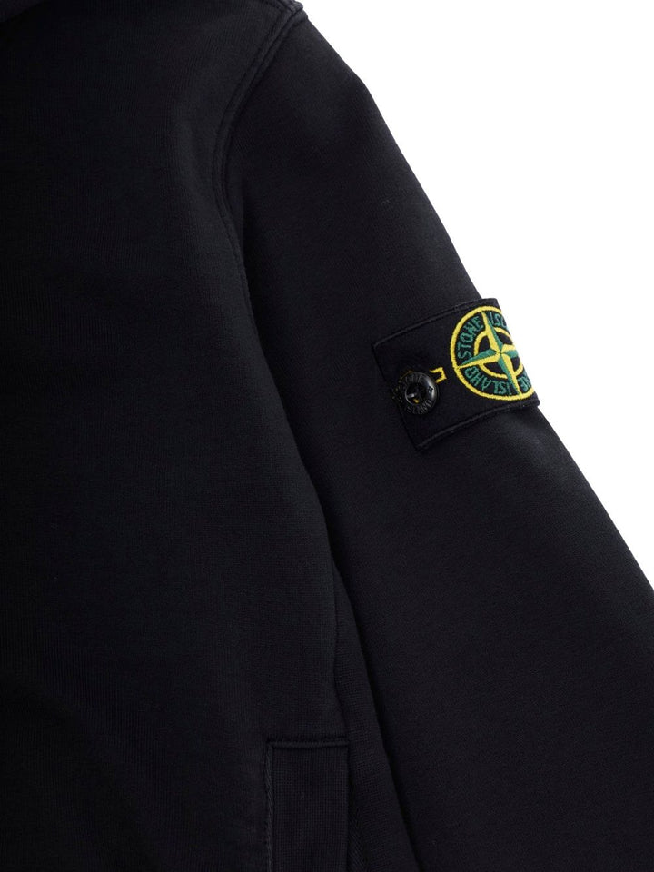 Felpa nera per bambino 66100014S0040 V0029 Stone Island Kids 