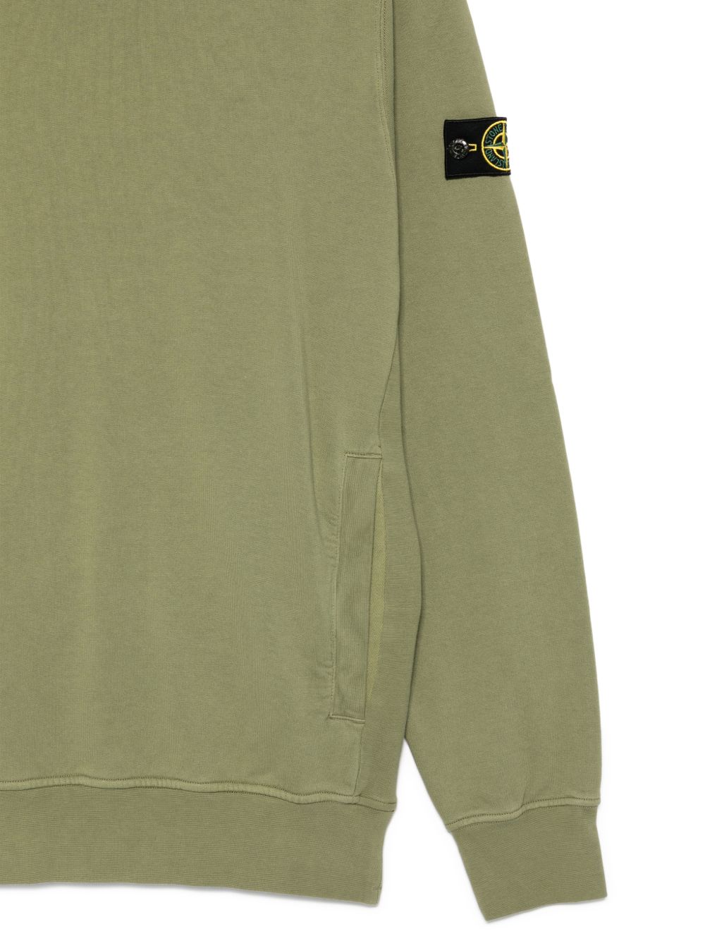 Felpa verde oliva per bambino 66100014S0040 V0058 Stone Island Kids 