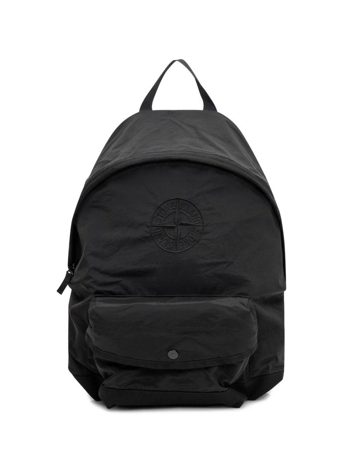 Zaino nero per bambino 69200003S0064 V0029 Stone Island Kids 