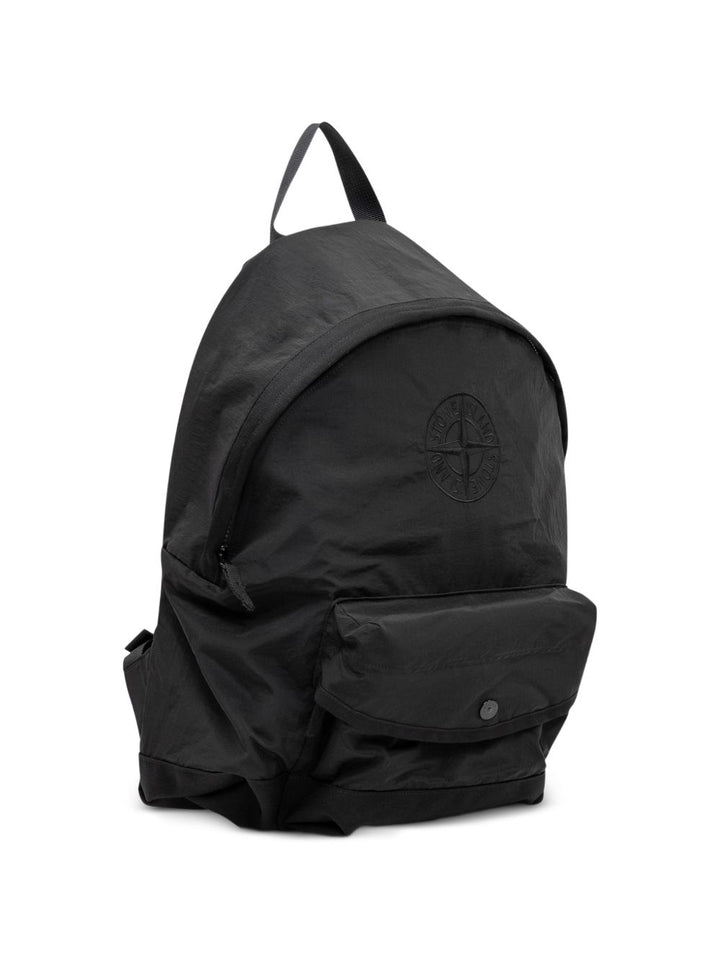 Zaino nero per bambino 69200003S0064 V0029 Stone Island Kids 