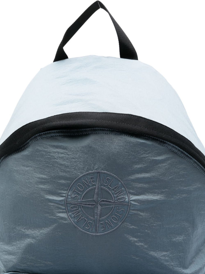 Zaino blu per bambino 69200003S0064 V004A Stone Island Kids 