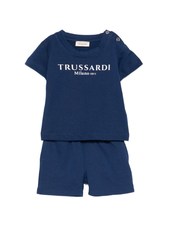Completo blu per neonato TIP26008CJ BLU Trussardi Kids 
