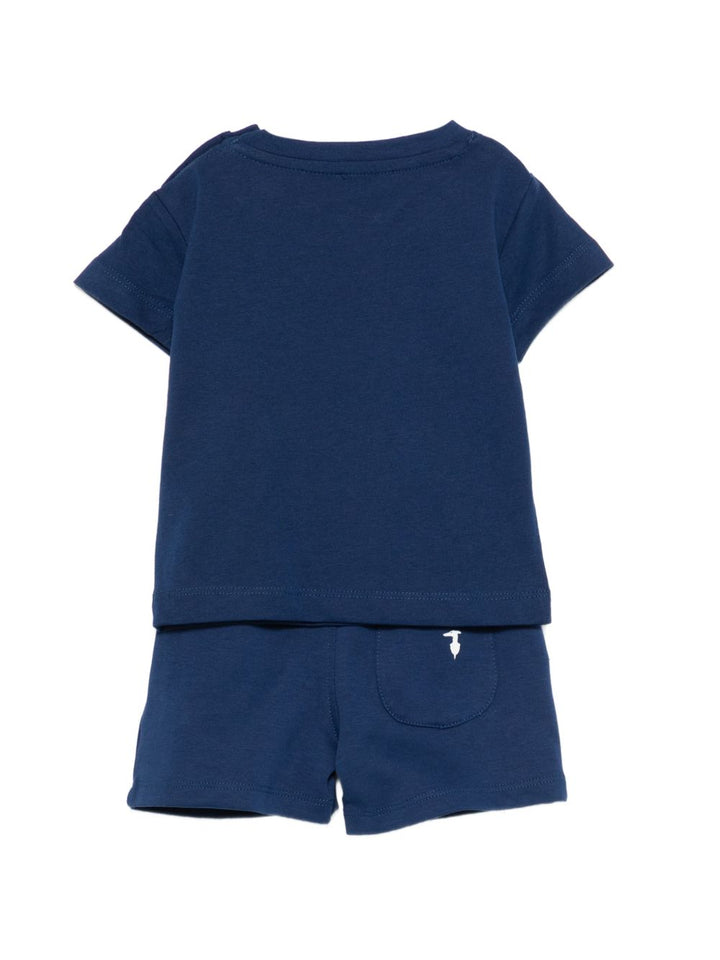 Completo blu per neonato TIP26008CJ BLU Trussardi Kids 