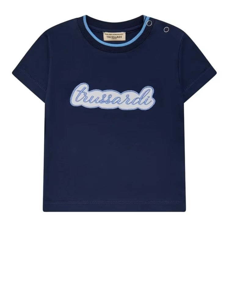 T-shirt blu per neonato TIP26037TS BLU Trussardi Kids 
