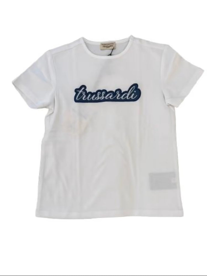 T-shirt bianco per neonato TIP26037TS WHI Trussardi Kids 
