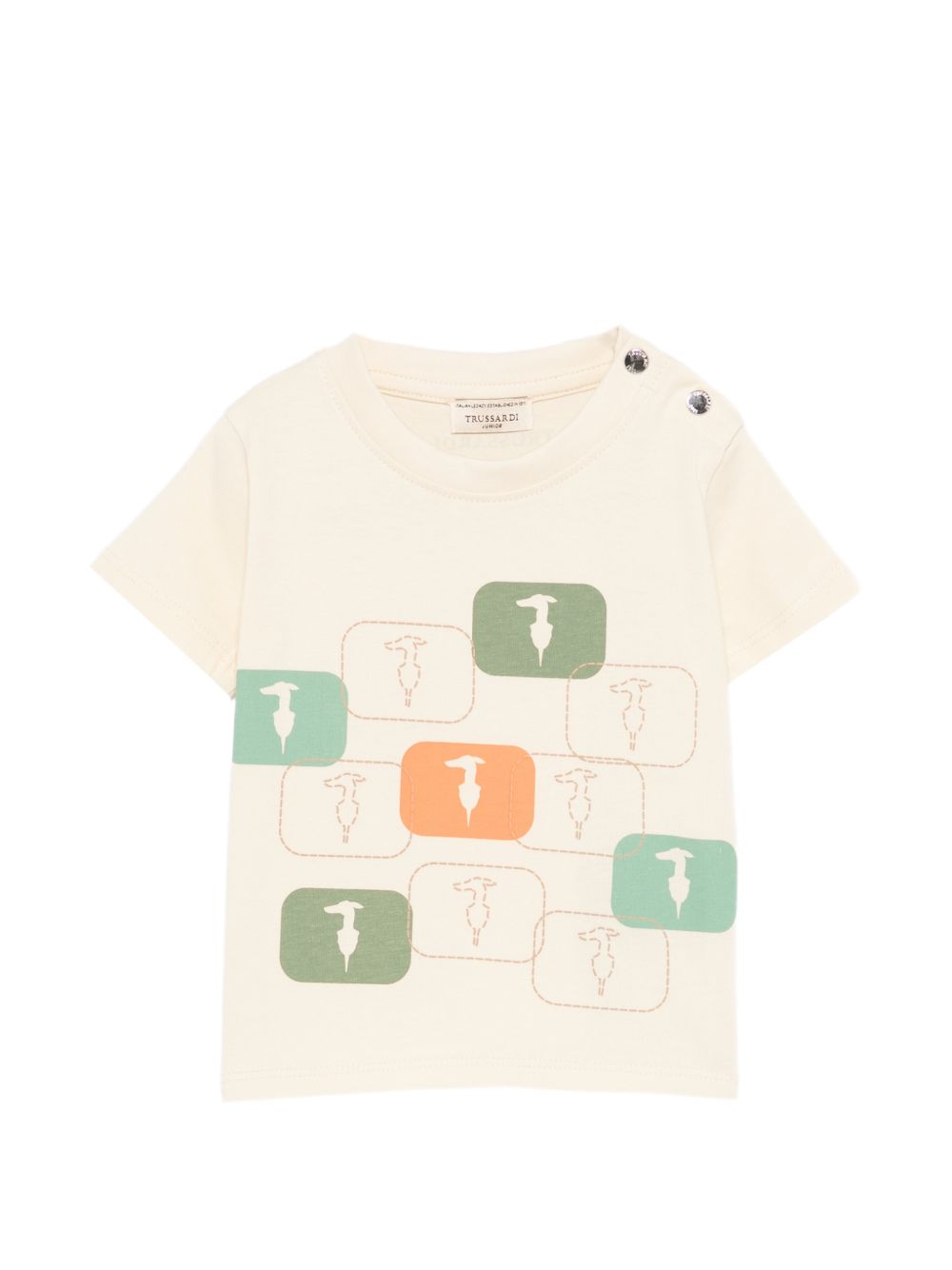 T-shirt beige per neonato TIP26047TS BEINEW Trussardi Kids 