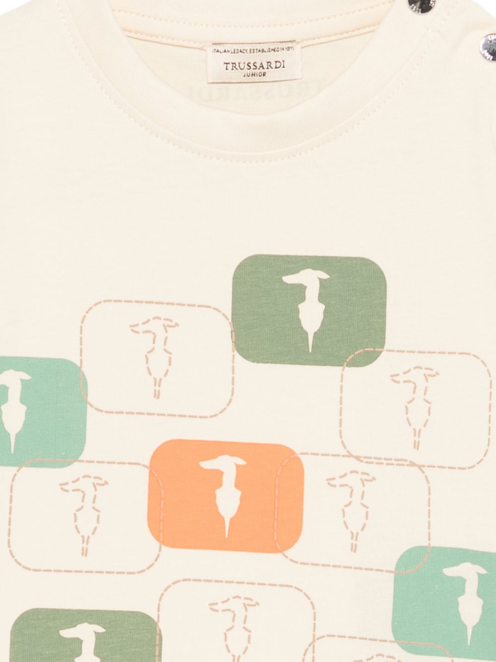 T-shirt beige per neonato TIP26047TS BEINEW Trussardi Kids 