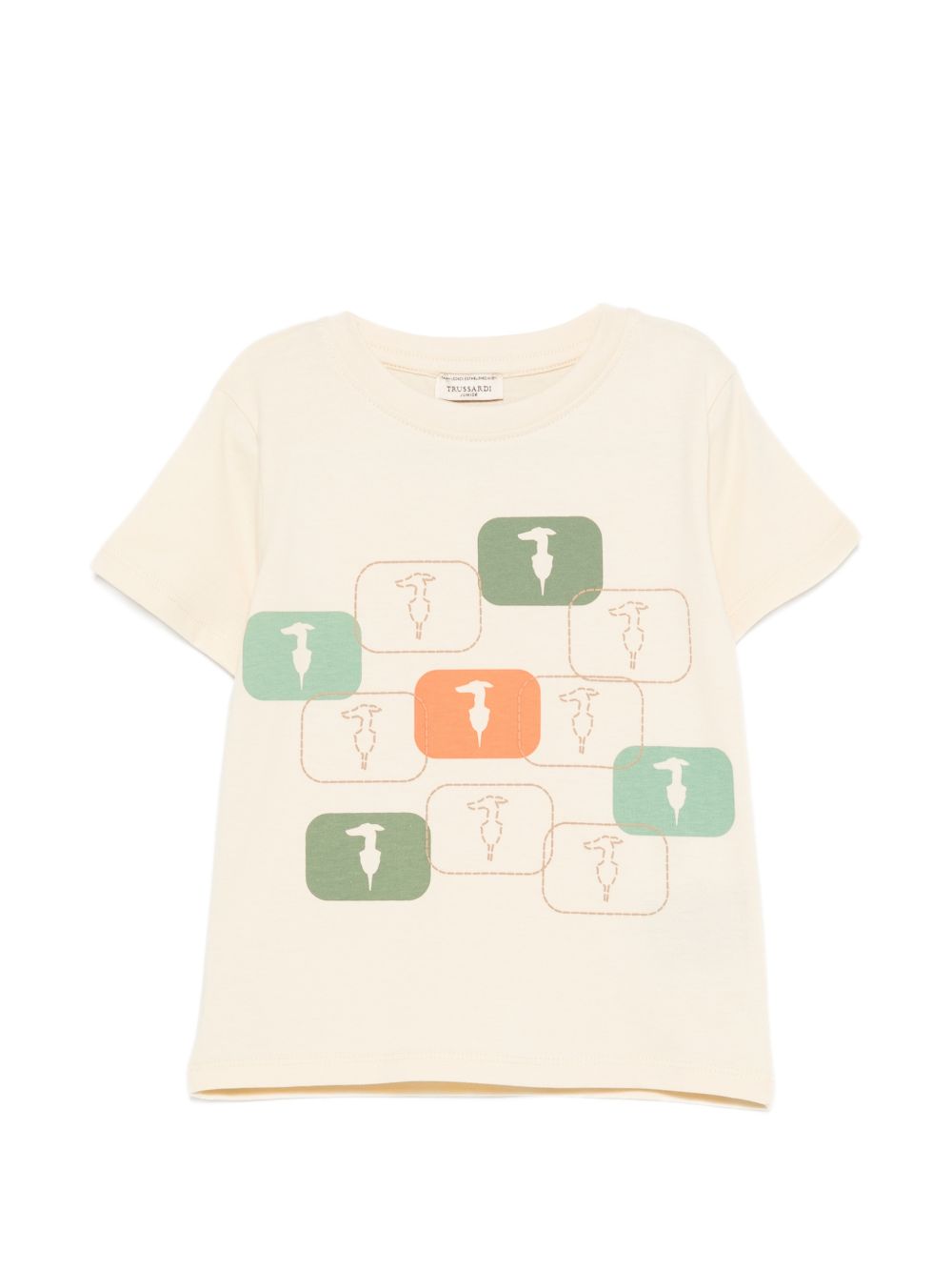 T-shirt beige per bambino TIP26047TSK BEINEW Trussardi Kids 