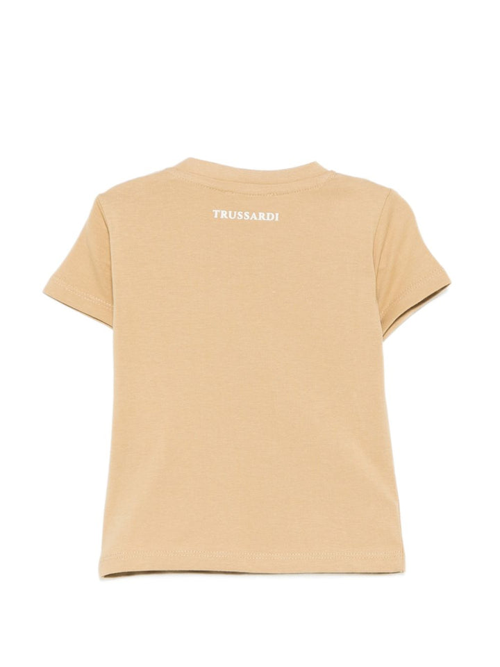 T-shirt marrone per neonato TIP26072TS BRO Trussardi Kids 