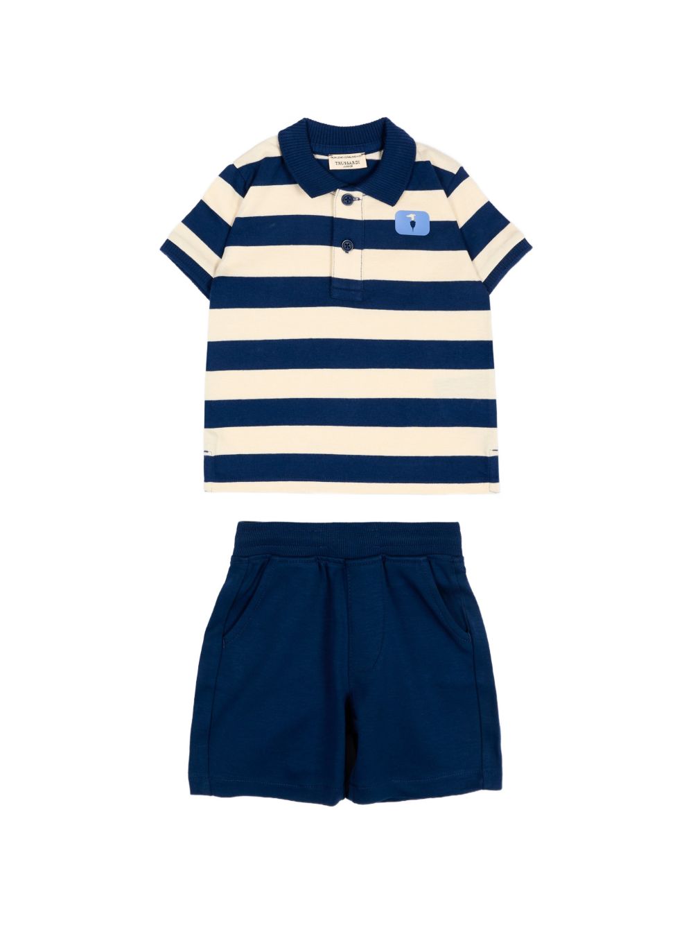 Completo crema/blu per neonato TIP26082CJ BLU Trussardi Kids 