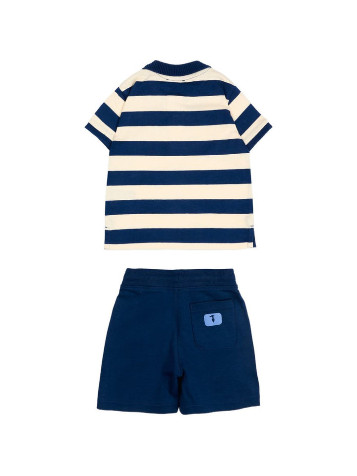 Completo crema/blu per neonato TIP26082CJ BLU Trussardi Kids 