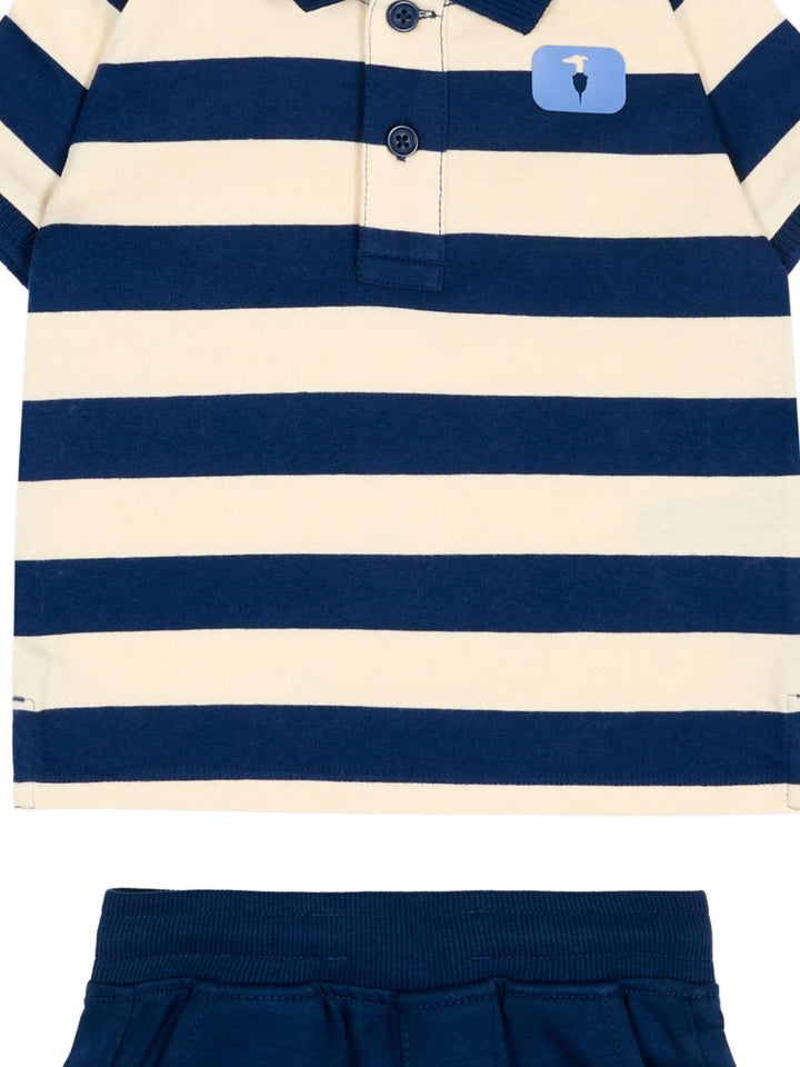 Completo crema/blu per neonato TIP26082CJ BLU Trussardi Kids 