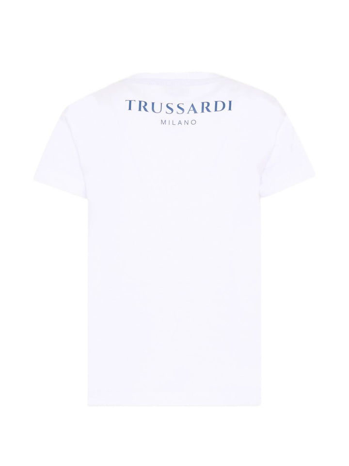 T-shirt bianco per bambino TIP26093TSK WHI Trussardi Kids 
