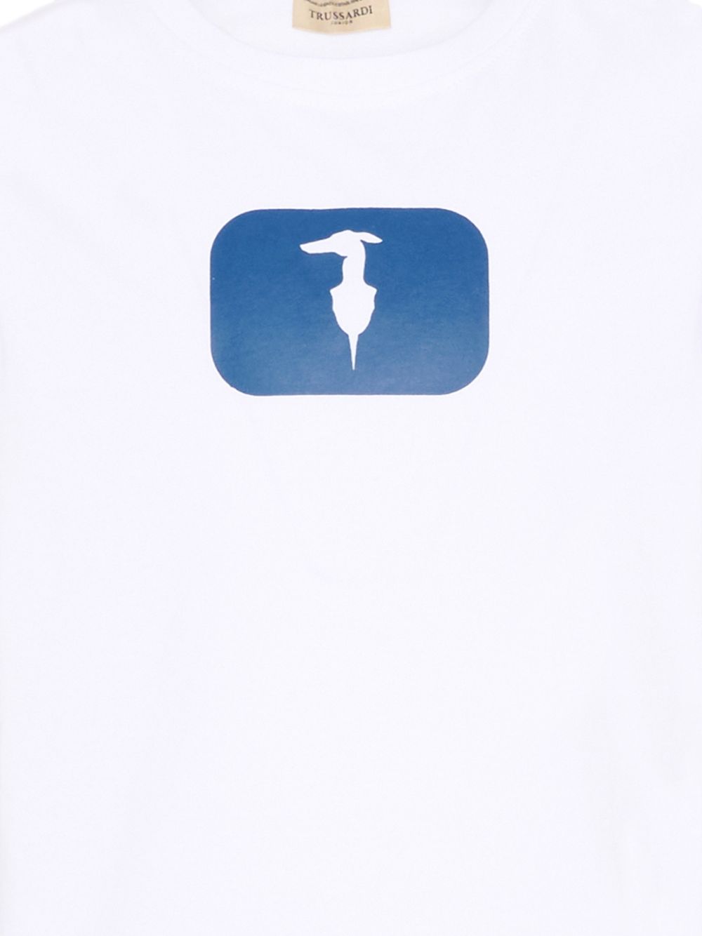 T-shirt bianco per bambino TIP26093TSK WHI Trussardi Kids 