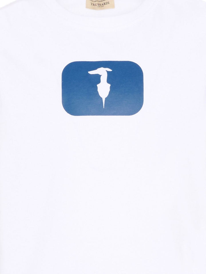 T-shirt bianco per bambino TIP26093TSK WHI Trussardi Kids 