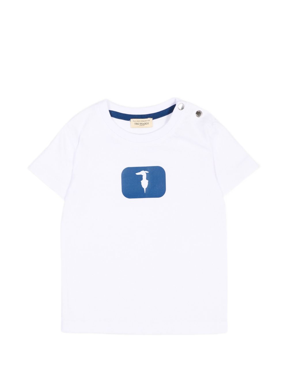 T-shirt bianco per neonato TIP26093TS WHI Trussardi Kids 
