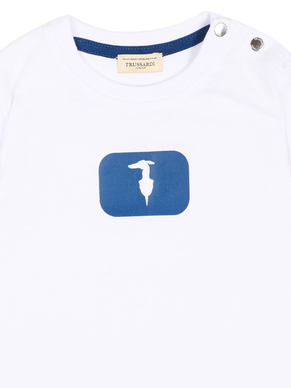T-shirt bianco per neonato TIP26093TS WHI Trussardi Kids 