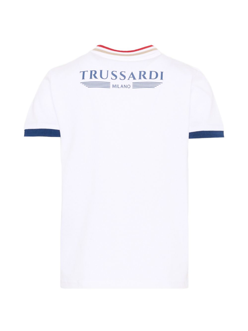 Polo bianca per bambino TIP26102POK WHI Trussardi Kids 