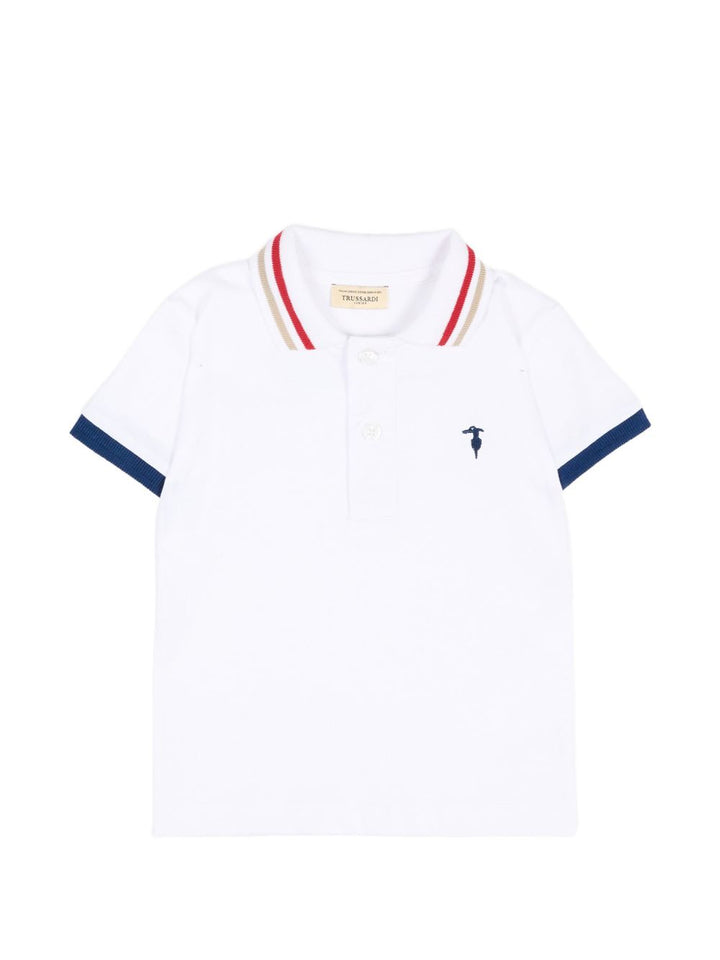 Polo bianca per neonato TIP26102PO WHI Trussardi Kids 