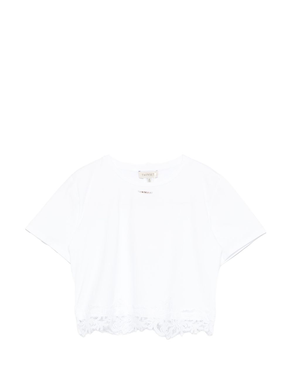 T-shirt bianca per bambina 261GJ2090 00526 Twin Set 