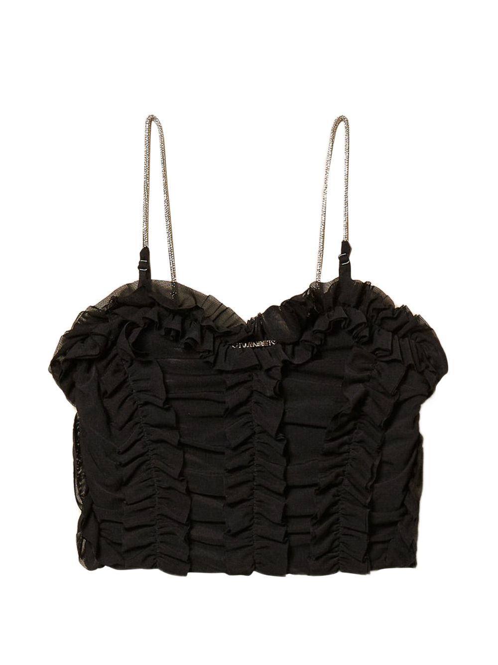 Top nero per bambina 261GJ2181 00006 Twin Set 