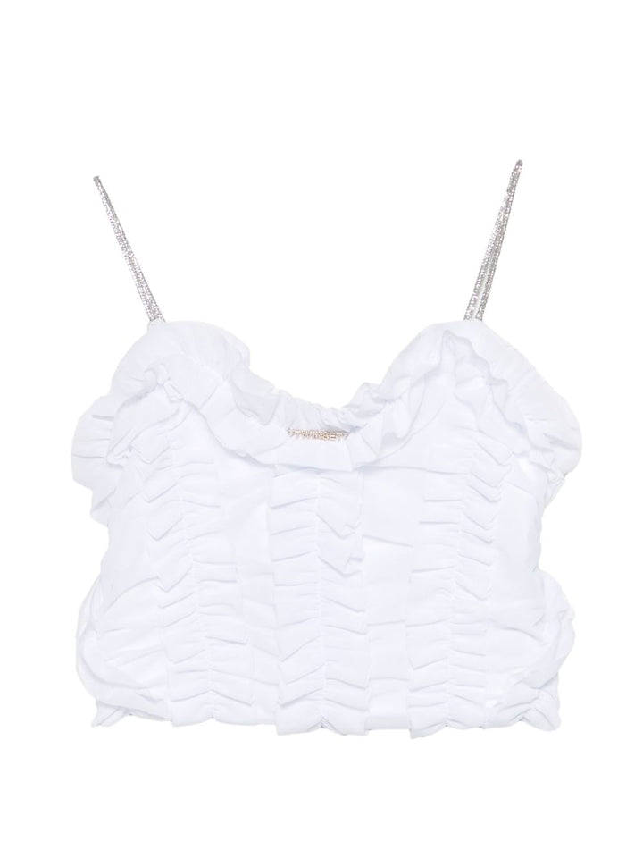 Top bianco per bambina 261GJ2181 00526 Twin Set 