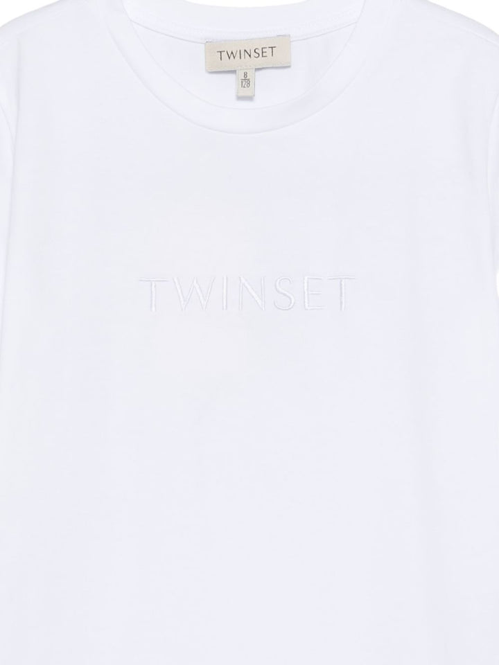 T-shirt bianco per bambino 261GJ2252 00526 Twin Set 