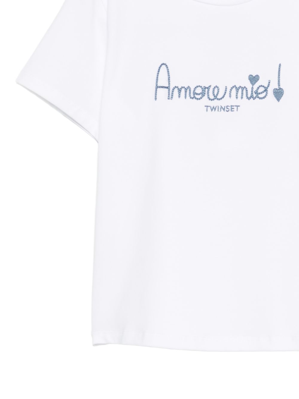 T-shirt bianca per bambina 261GJ2290 13368 Twin Set 