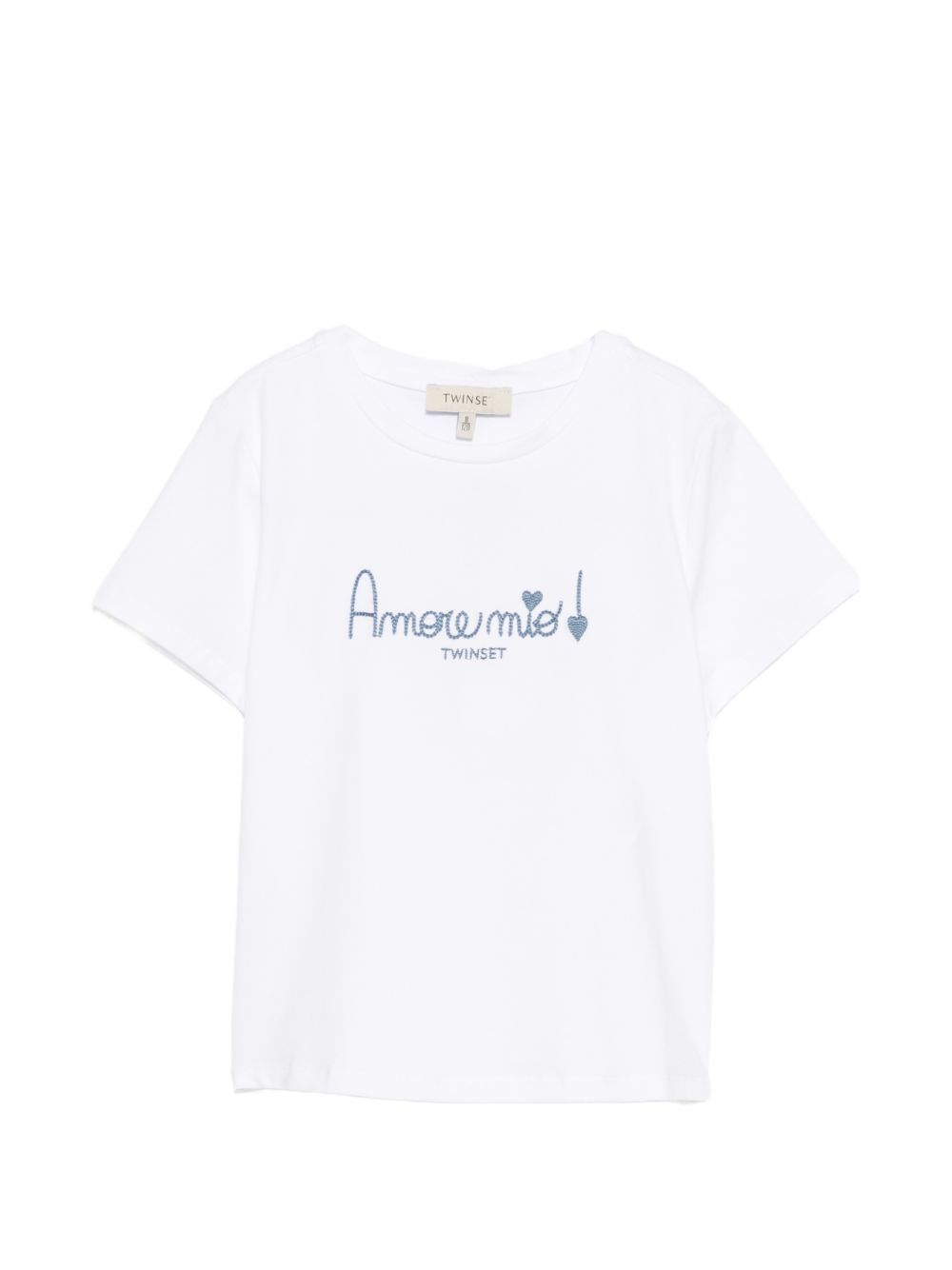 T-shirt bianca per bambina 261GJ2290 13368 Twin Set 