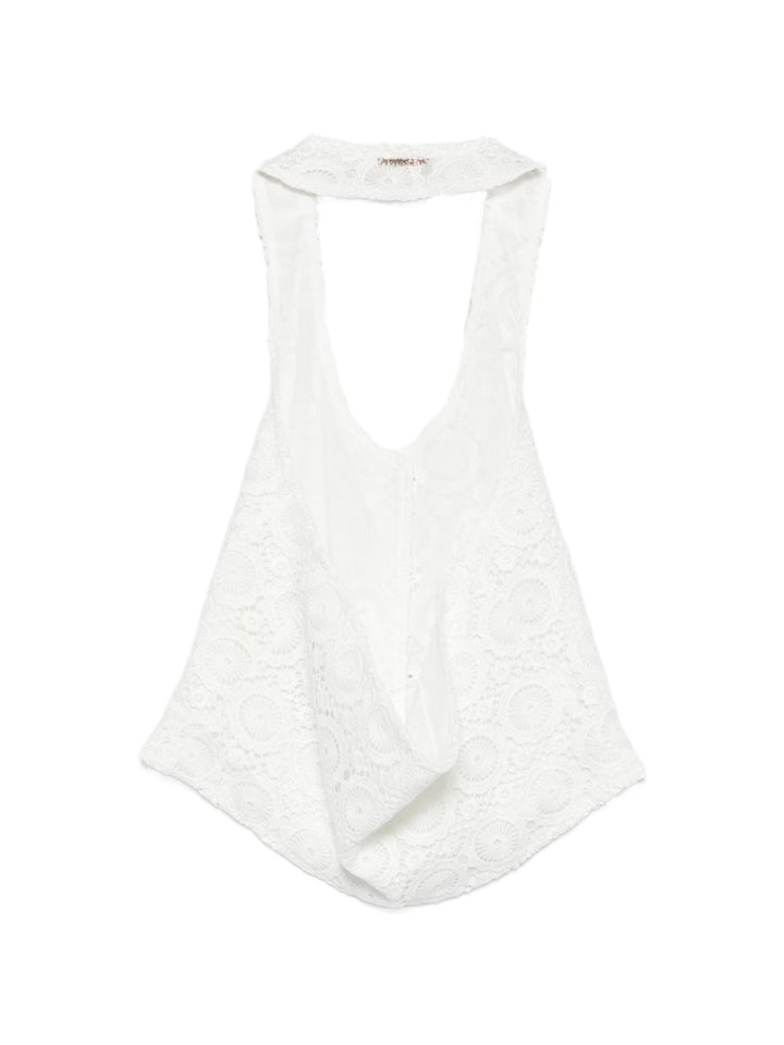 Top/gilet bianco per bambina 261GJ2Q20 00526 Twin Set 
