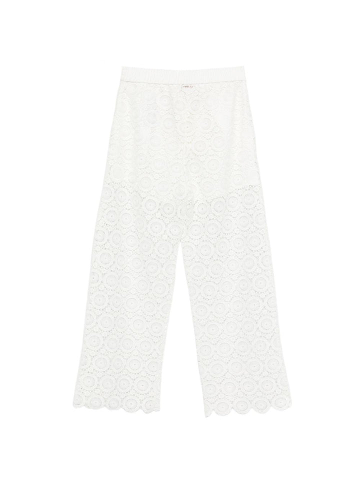 Pantalone bianco per bambina 261GJ2Q21 00526 Twin Set 