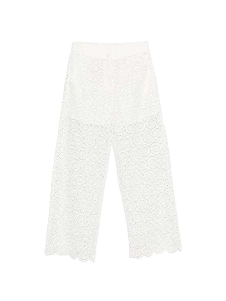 Pantalone bianco per bambina 261GJ2Q21 00526 Twin Set 