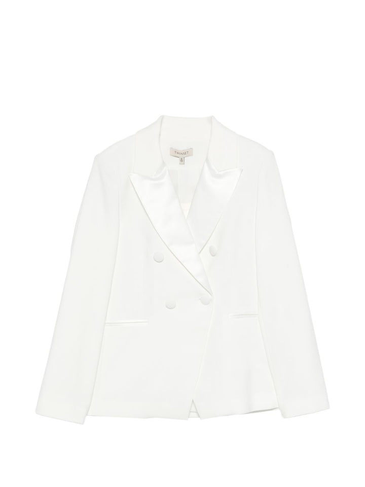 Blazer bianco per bambina 261GJ2Q55 00526 Twin Set 