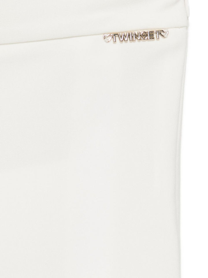Pantalone bianco per bambina 261GJ2Q56 00526 Twin Set 