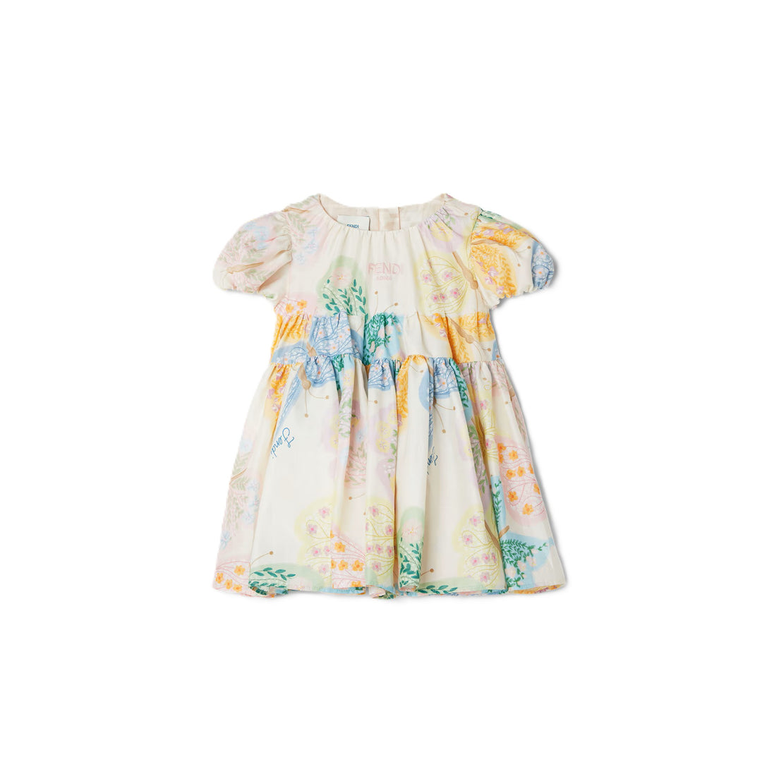 Abito multicolor per neonata BFB617AVWN F0ZA0 Fendi Kids 