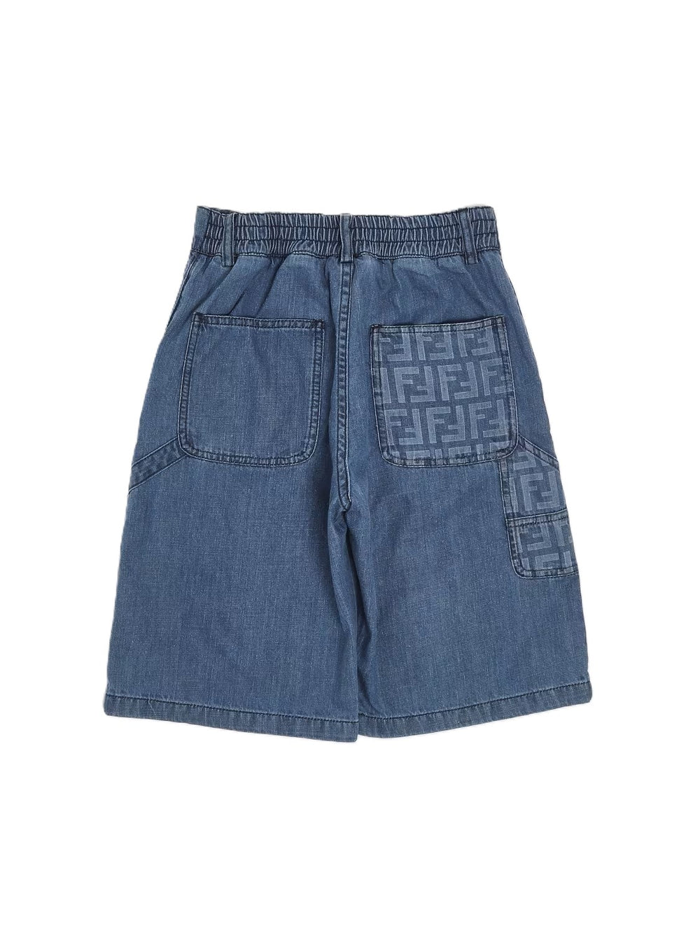 Bermuda blu per bambina JMF584AVWI F0QG0 Fendi Kids 