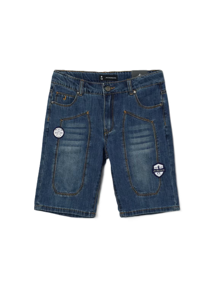 Bermuda di jeans blu per bambino J5161PS26 RE068 Jeckerson Kids 