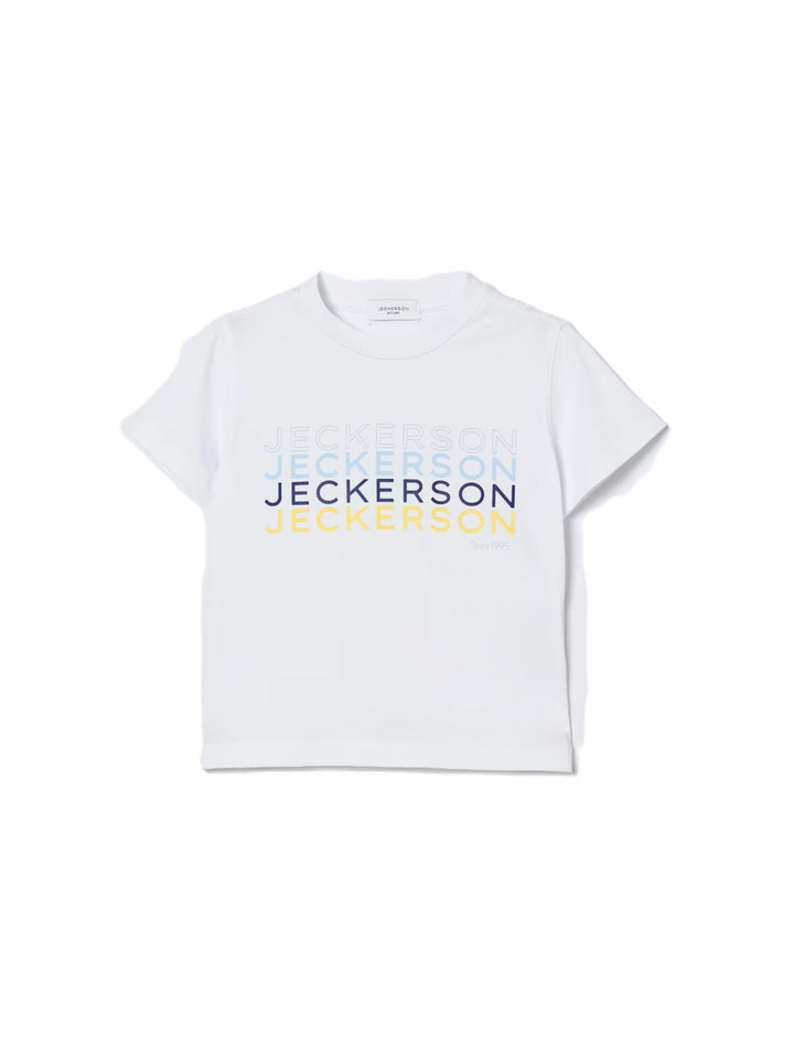 T-shirt bianco per bambino JB5666TS26 RE011 Jeckerson Kids 