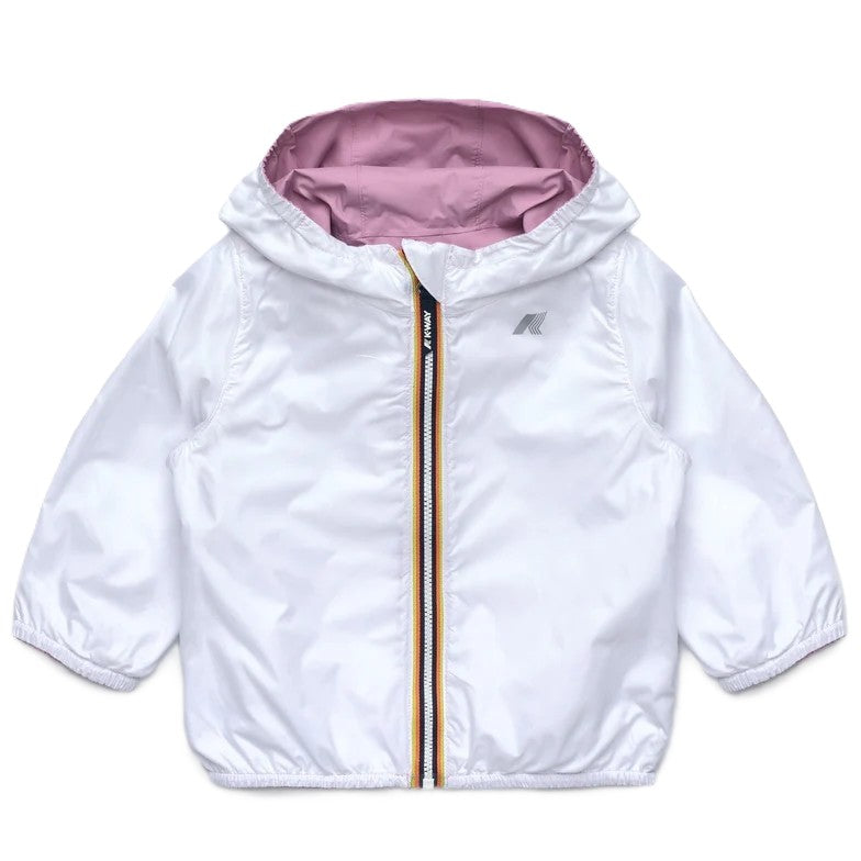 Giubbotto rosa/bianco per neonata K2123IW C56 K-Way Kids 