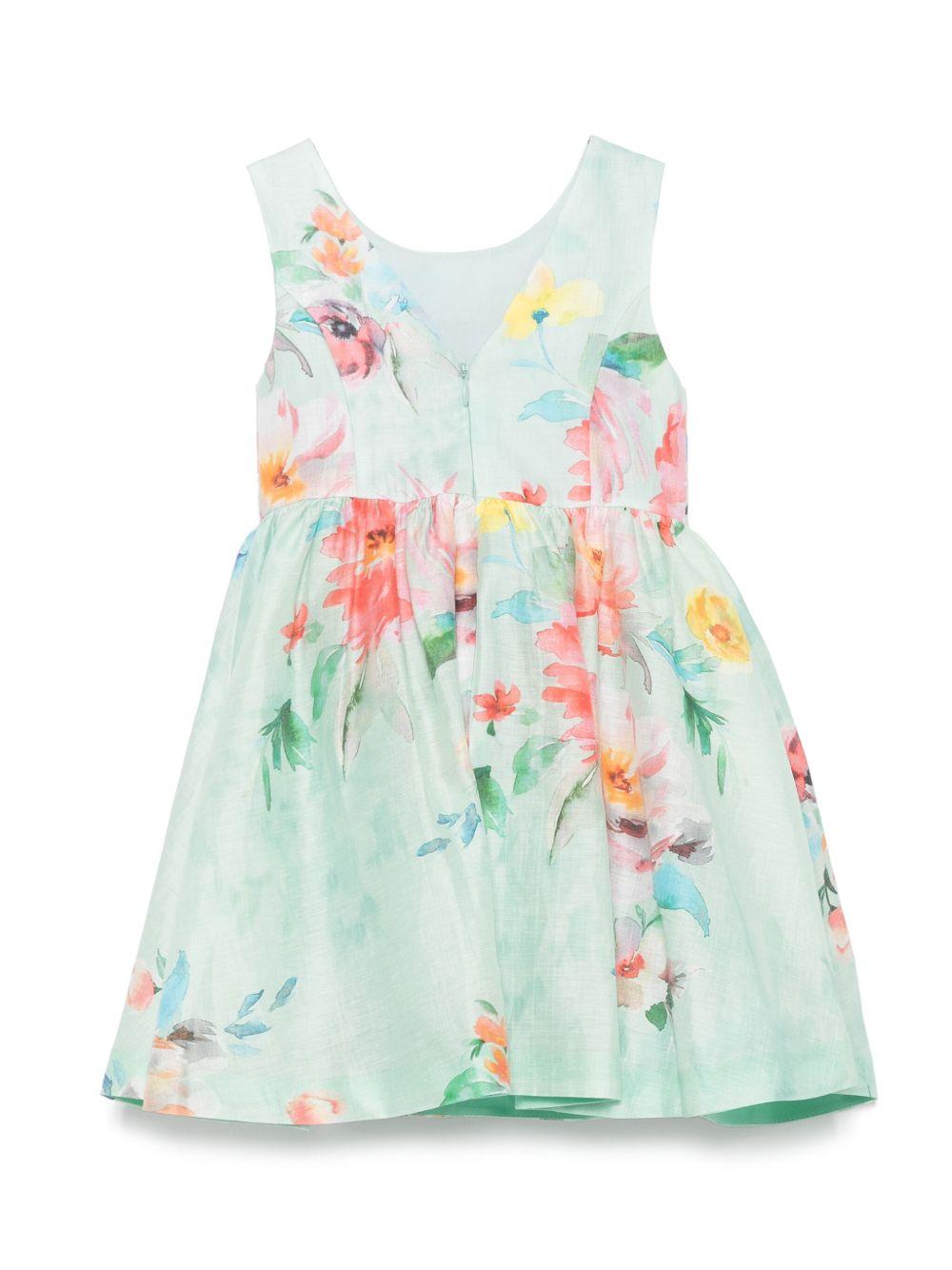 Abito verde mare per bambina 5053 071 Abel & Lula 