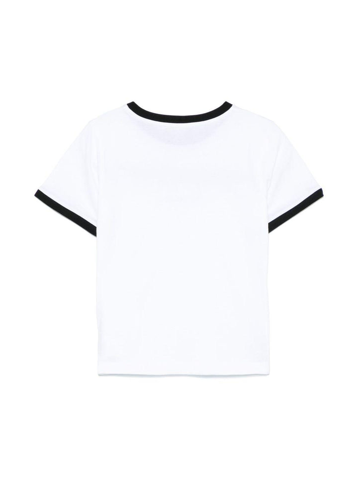 T-shirt bianca per bambino con logo