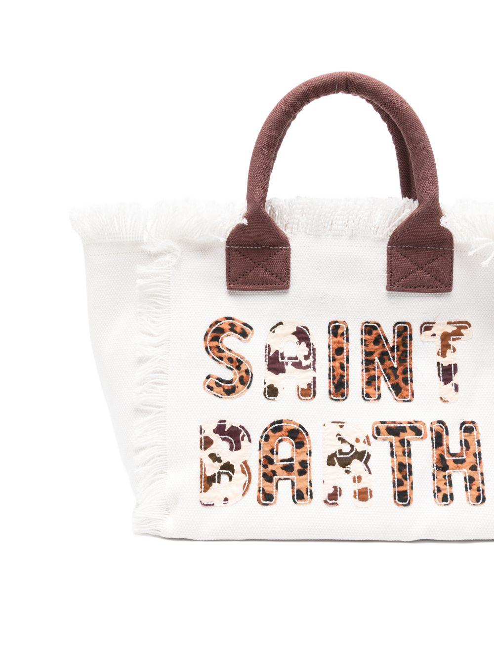 Borsa bianca/marrone per bambina COL0001 00326L MC2 Saint Barth Kids 