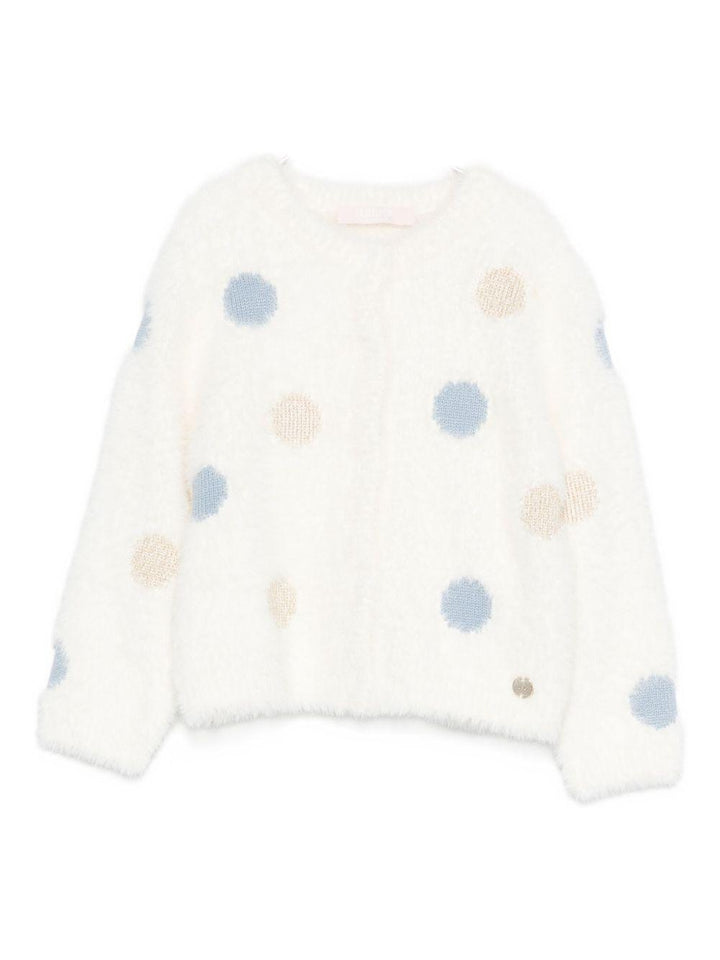 Cardigan bianco per neonata HF5070MA94O M9983 Liu Jo 