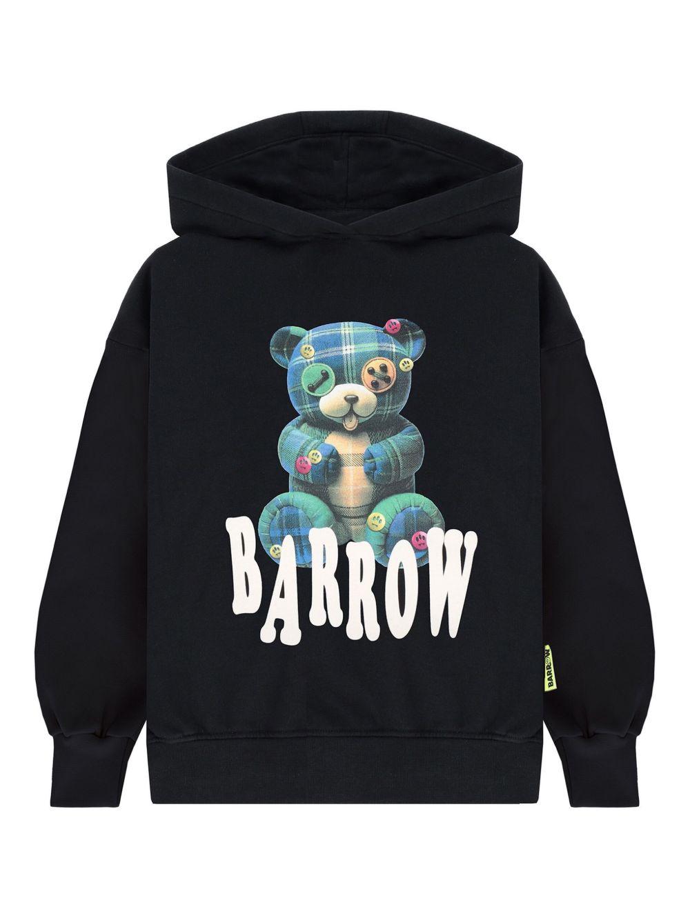 Felpa nera per bambino F5BKJUHS234 110 Barrow Kids 