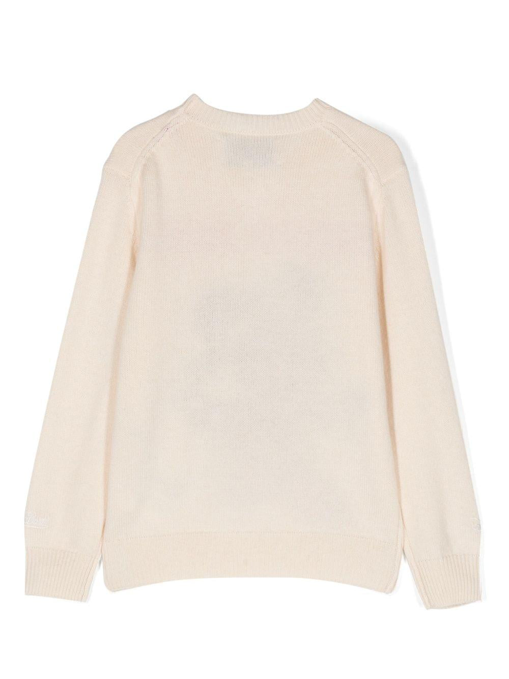 Magllione beige chiaro per bambina PRC0001 00449I MC2 Saint Barth Kids 