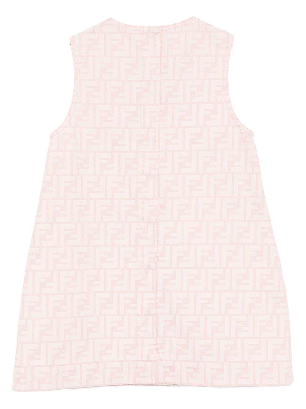 Abito rosa chiaro per bambina JFB807AUKT F0ZKY Fendi Kids 
