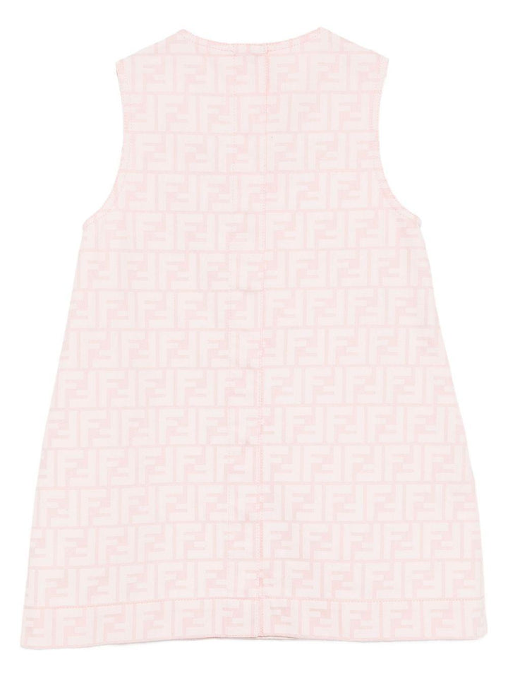 Abito rosa chiaro per bambina JFB807AUKT F0ZKY Fendi Kids 