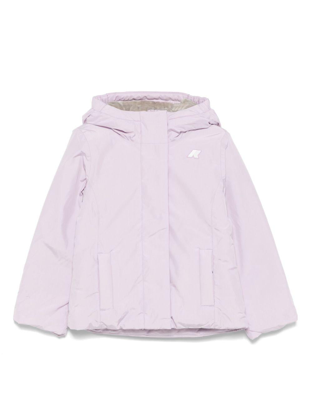 Giubbotto viola/verde per bambina di K-Way Kids